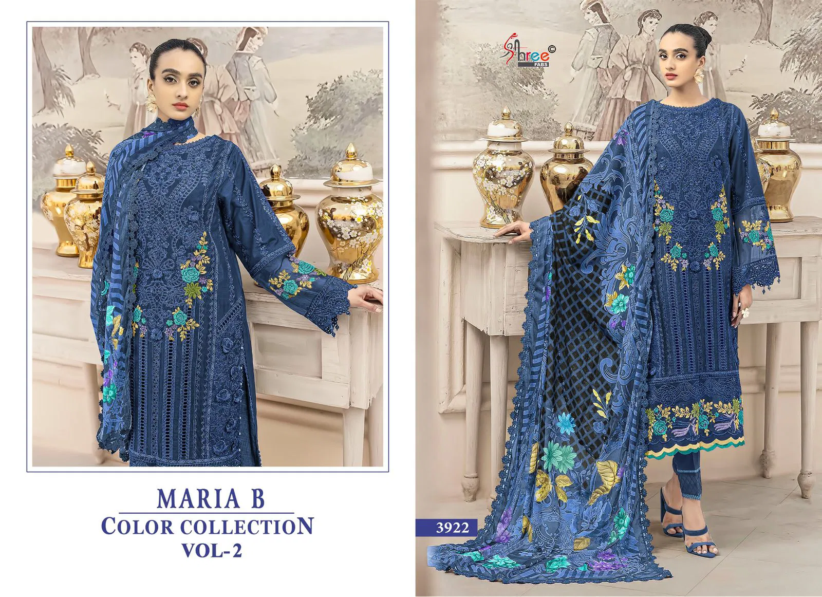 Mariya B Color Collection Vol 2 By Shree Cotton Pakistani Suits Suppliers In India